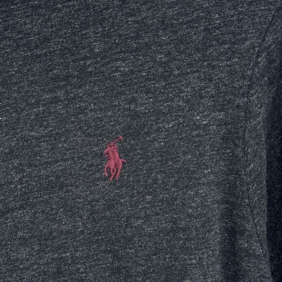 Polo Ralph Lauren Mens Custom Slim Fit T-Shirt Sz L Dark Heather Gray Long Slv - Picture 3 of 10